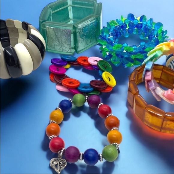 Retro Colourful Bracelets Lot - Picture 8 of 11